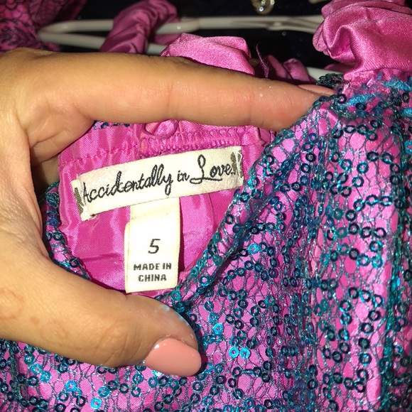 Pink & blue dress - Picture 4 of 4